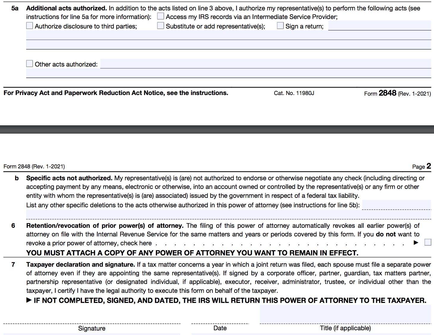 All About IRS Form 2848 SmartAsset