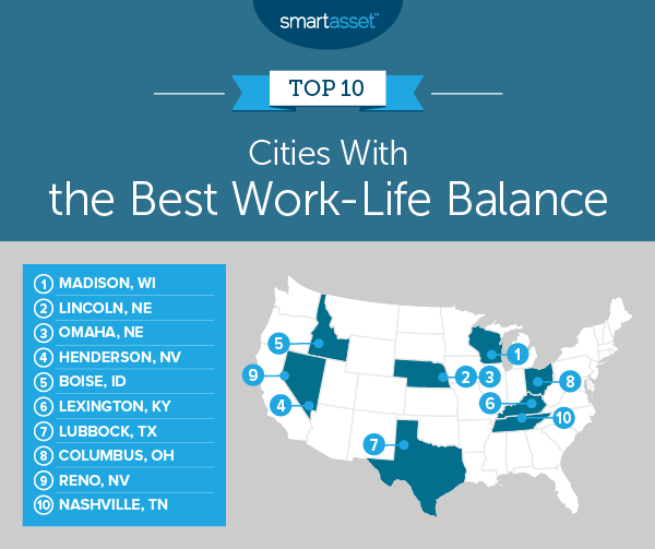 Cities With the Best Work-Life Balance - 2019 Edition - SmartAsset