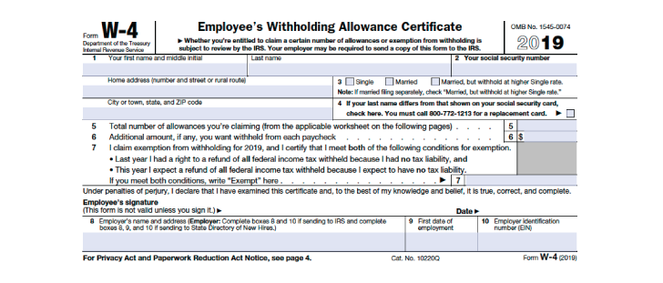 W 4 Form Irs How To Fill It Out Definitive Guide 2018 - w 4 form irs how to fill it out definitive guide 2018 smartasset