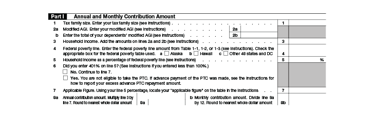 example of form 8962 filled out