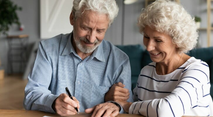 Older couple creates their will