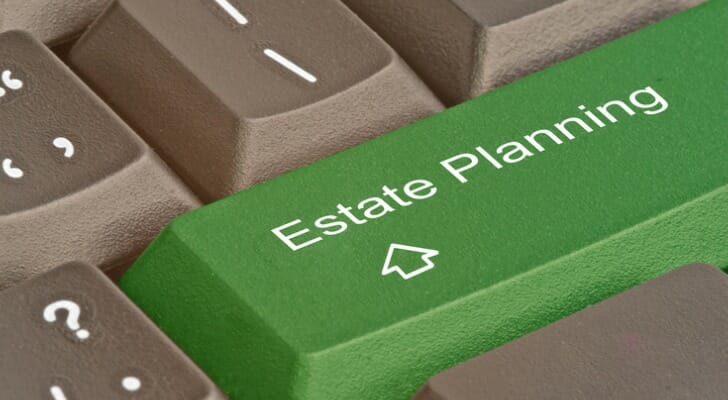 Estate Planning key on a keyboard