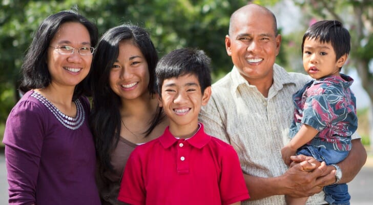 Pacific Islander family