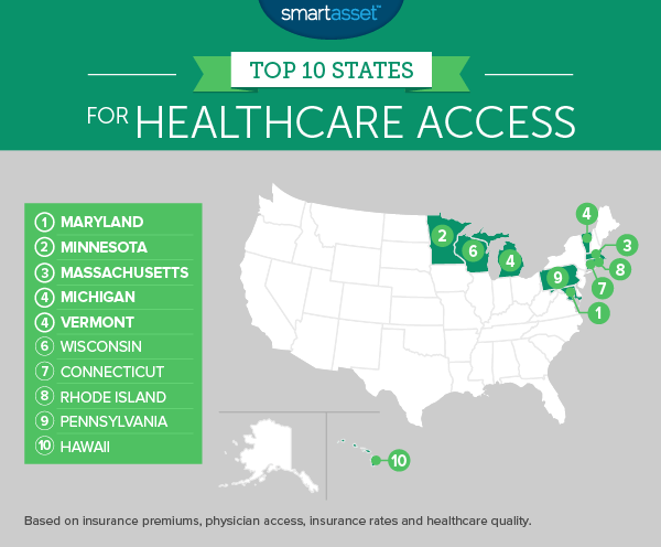 The Best States for Healthcare Access - SmartAsset