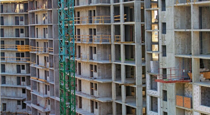 Apartment building under construction