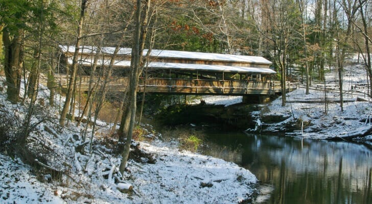 Covered Bridge 4. at Lanterman's Mill, Mill Creek Park, Youngstown, Ohio