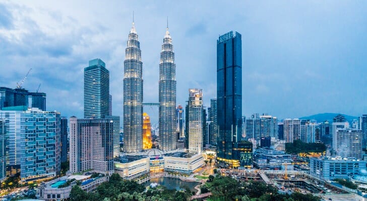 Petronas Tower in Kuala Lumpur, Malaysia