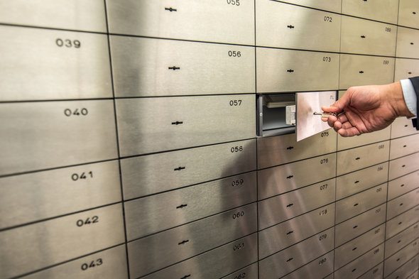 safe box at bank