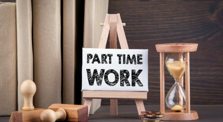 Sign saying "Part Time WORK"