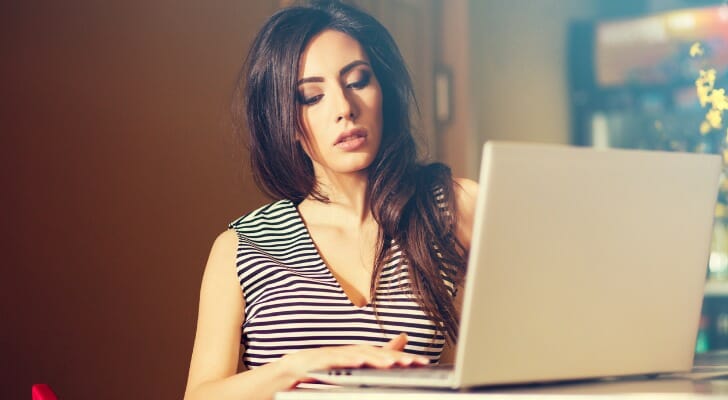 Woman using thinkorswim