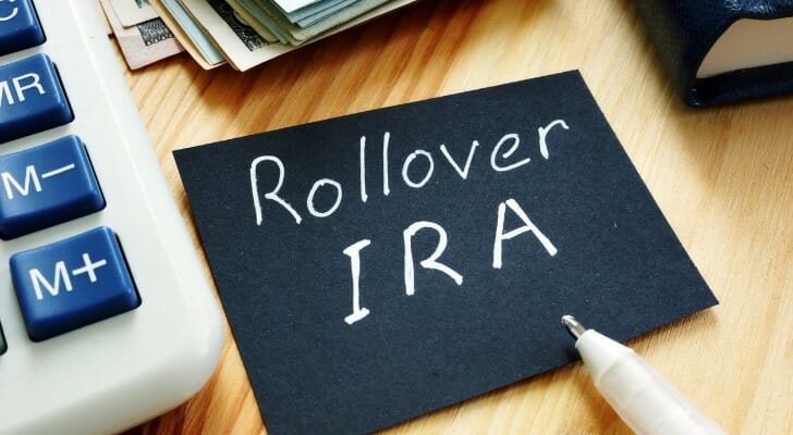 "Rollover IRA" written on a piece of paper