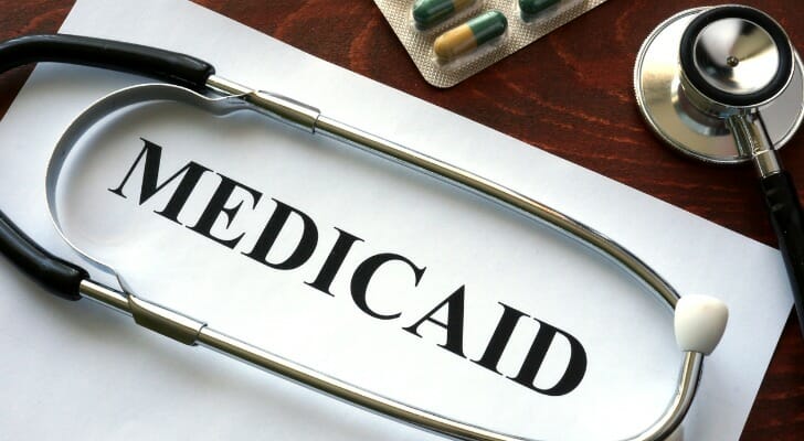 Medicaid documents with stethoscope