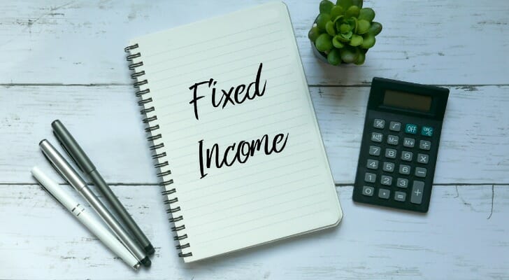 "Fixed Income" written on a sheet of notebook paper
