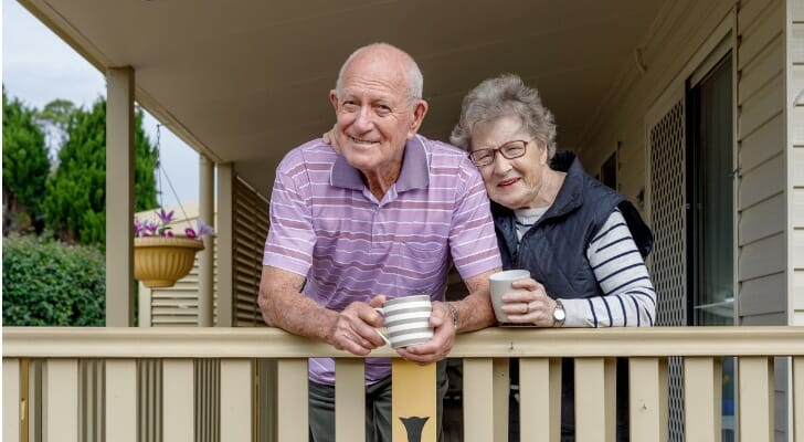 Senior couple on their porch