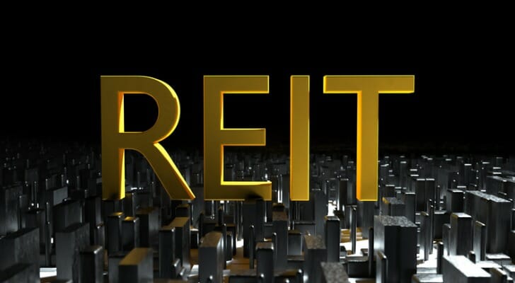"REIT" in gold letters