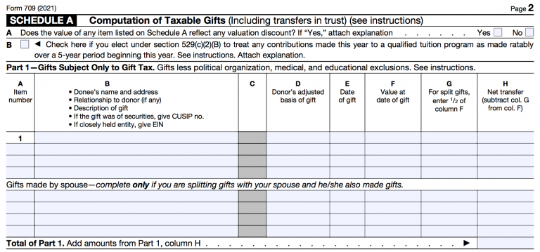 How To Fill Out Form 709: Step-by-Step Guide To Report Gift Tax ...