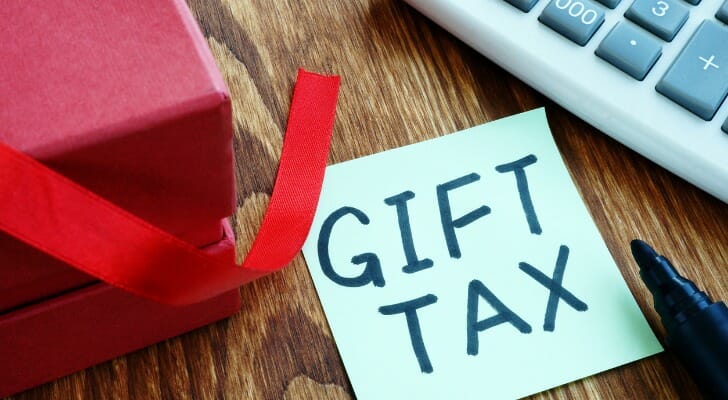 "GIFT TAX" written on a piece of paper