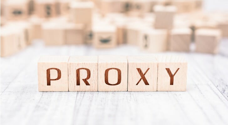 "PROXY" spelled out in blocks