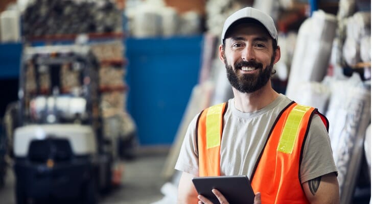 A warehouse worker