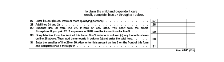 All About Irs Form 2441 Smartasset