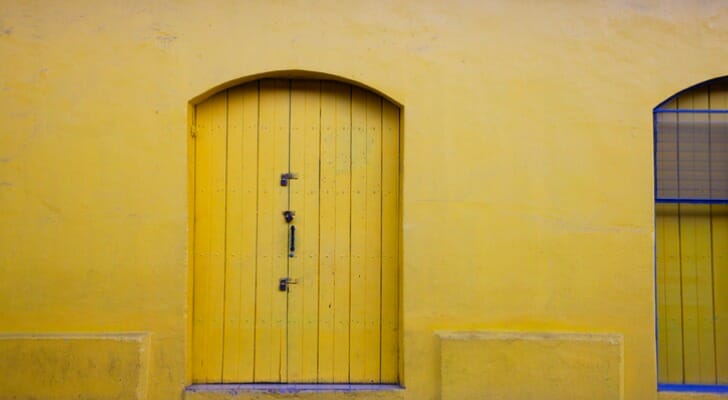 House with yellow exterior in Granada, Nicaragua