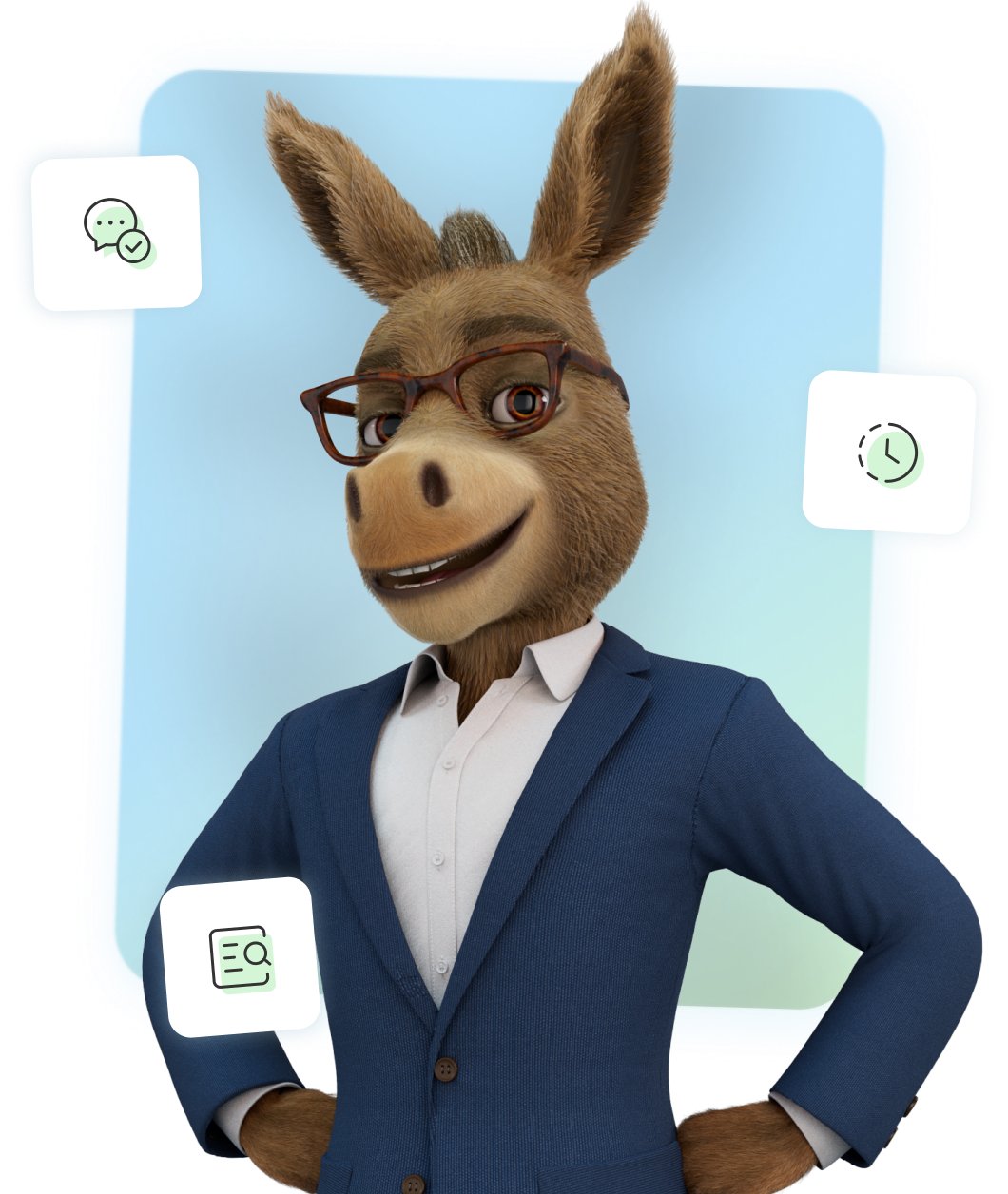 Buck, the SmartAsset donkey