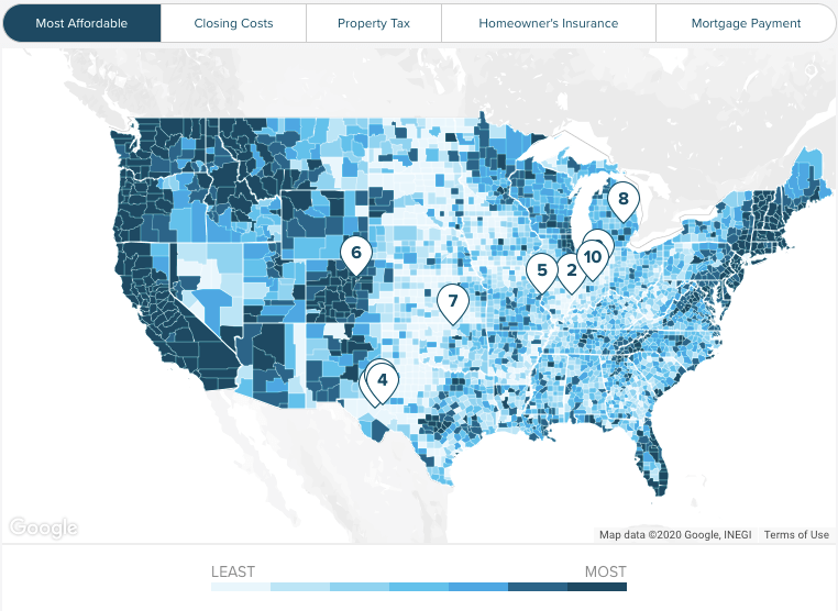 How Much House Can I Afford Home Affordability Calculator - also !   scroll over any county to learn about housing affordability in that mar!   ket